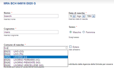 Codice Fiscale